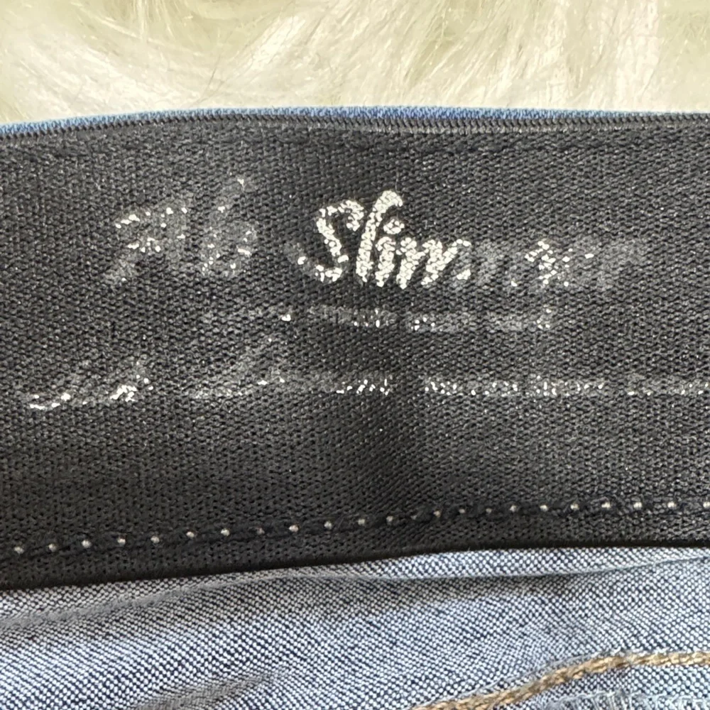 Natural Reflections Dark Blue Straight Leg Jeans
